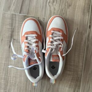 Nike Orange and White Sneakers Retro-Inspired Design
